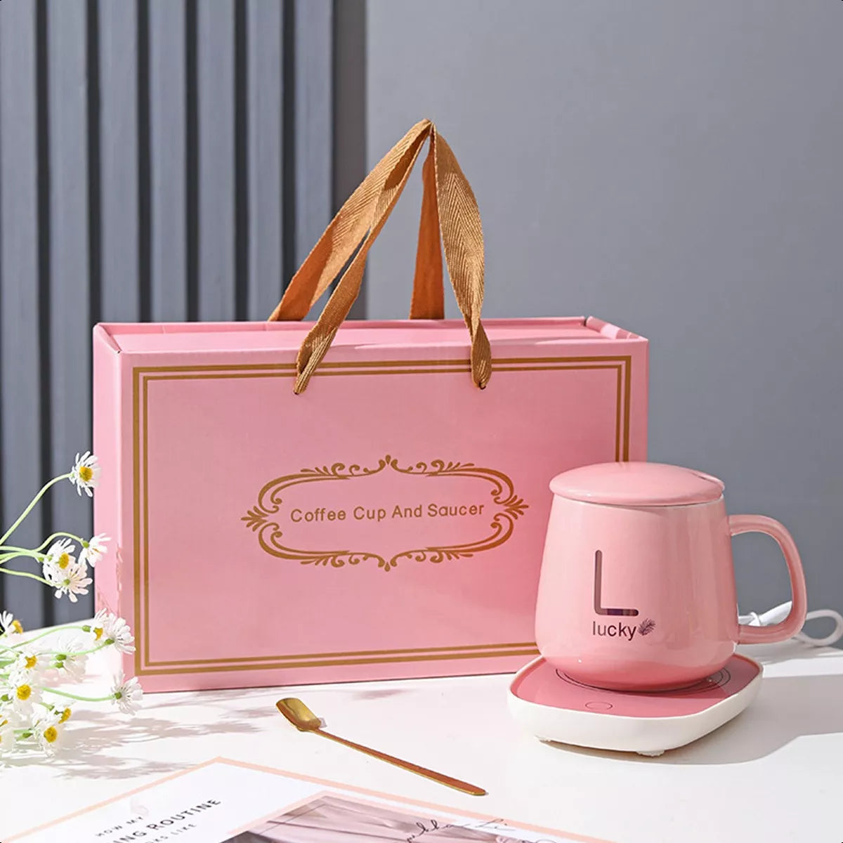 TAZA CON CALENTADOR ELECTRICO
